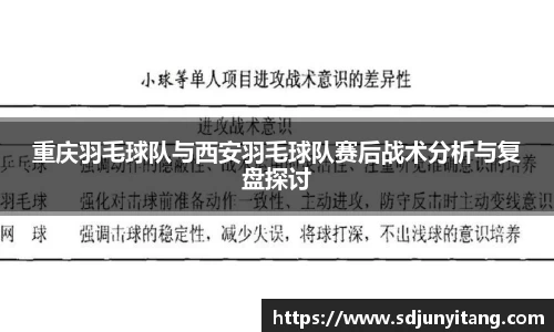 重庆羽毛球队与西安羽毛球队赛后战术分析与复盘探讨